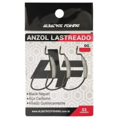 Anzol Off Set Lastreado c/ 3und - ALBATROZ