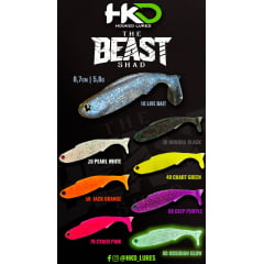 Isca Artificial BEAST SHAD 8,7cm 6 und HKD Lures