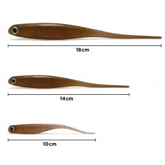 Isca Artificial Soft Shad Minnow 18cm - Monster 3x
