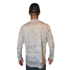 Camiseta de pesca Hoplias com proteção solar 35+fps
